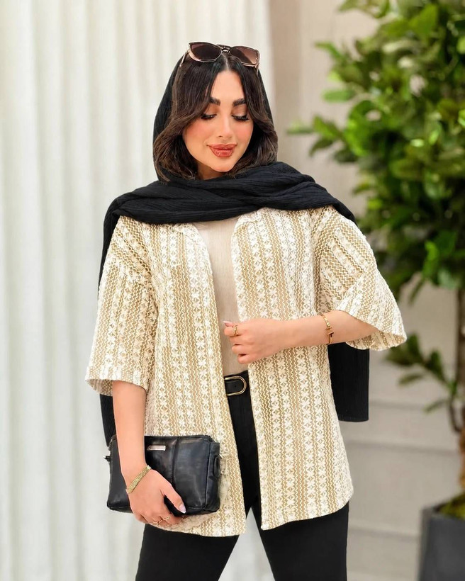 شومیز قلاب بافی هلن