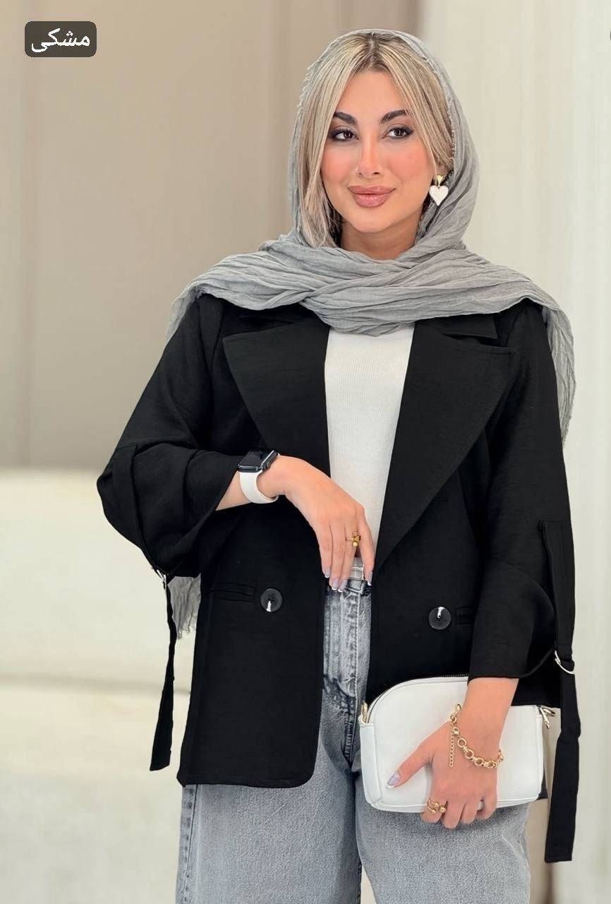 مانتو کتی آستین سگک کتان نچرال