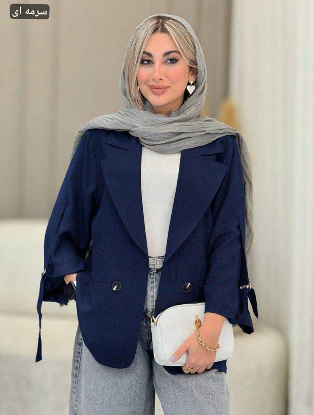 مانتو کتی آستین سگک کتان نچرال
