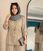 ست شومیز شلوار جنس شانتون