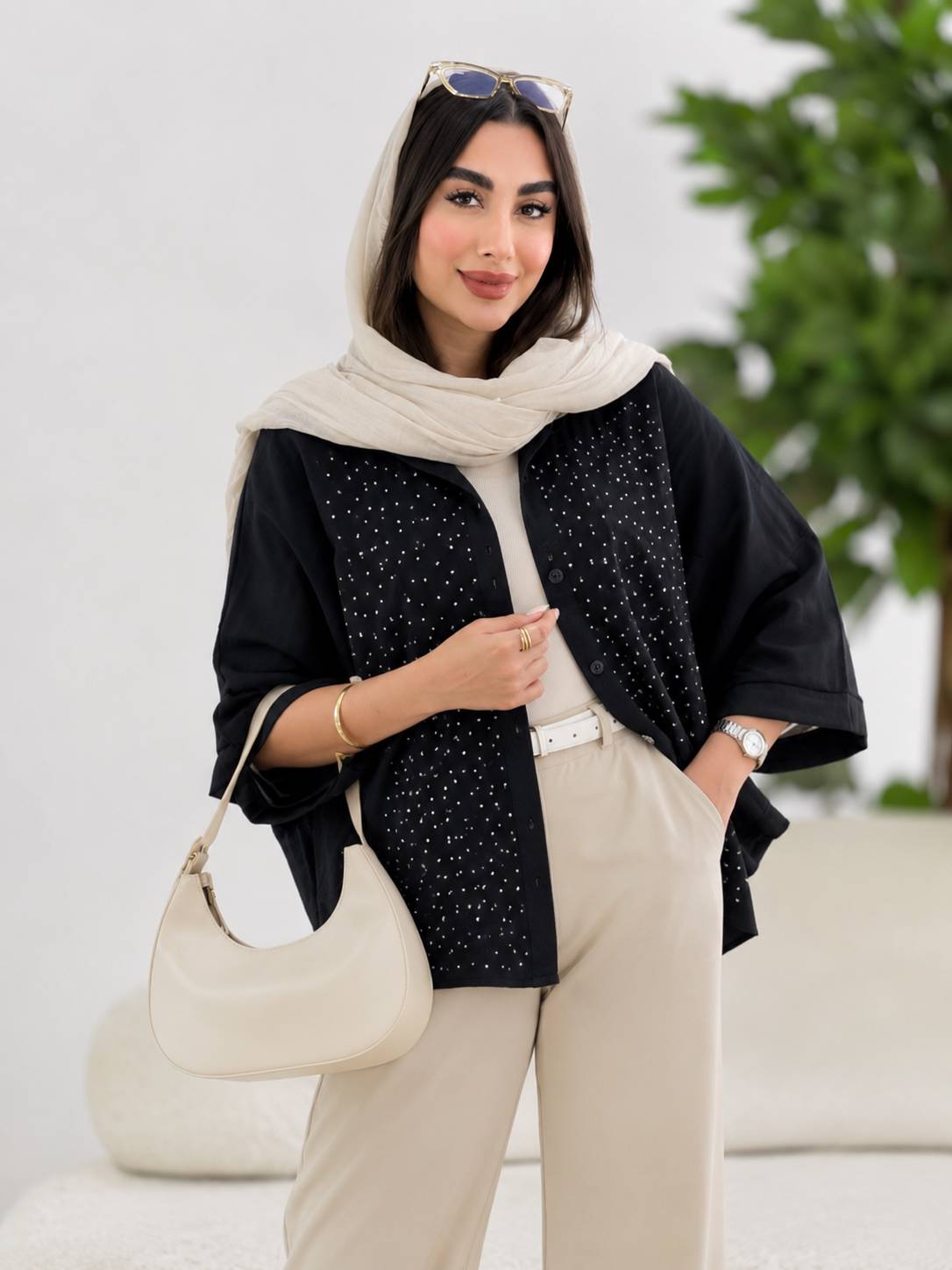 شومیز نگینی نازنین جنس داکرون
