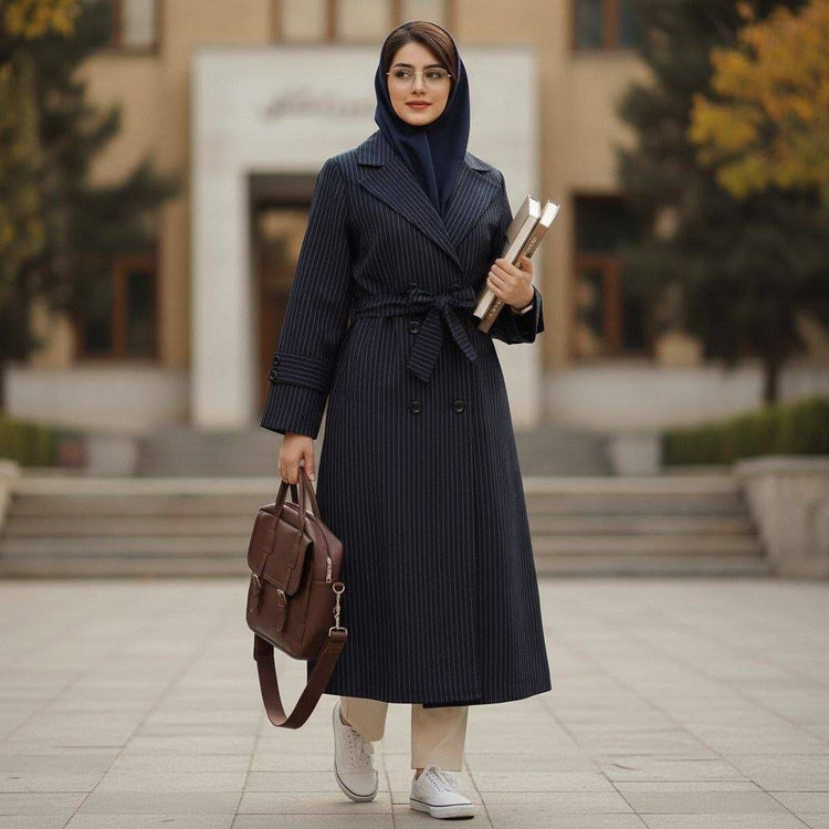 مانتو دانشجویی دیپلمات جنس مکانیک پرشین