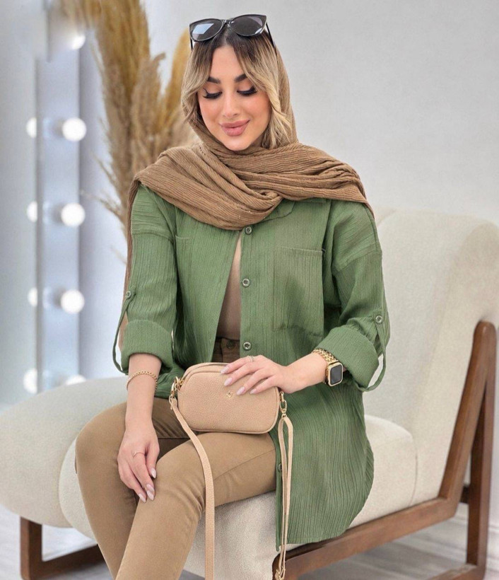 تونیک مانتویی نهال جنس آیوا پلاس