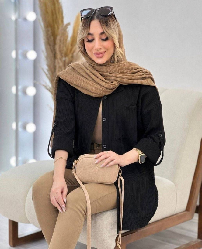 تونیک مانتویی نهال جنس آیوا پلاس