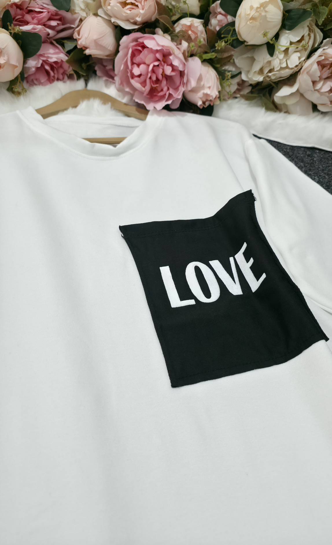 ست تیشرت شلوار love نخ پنبه باکیفیت