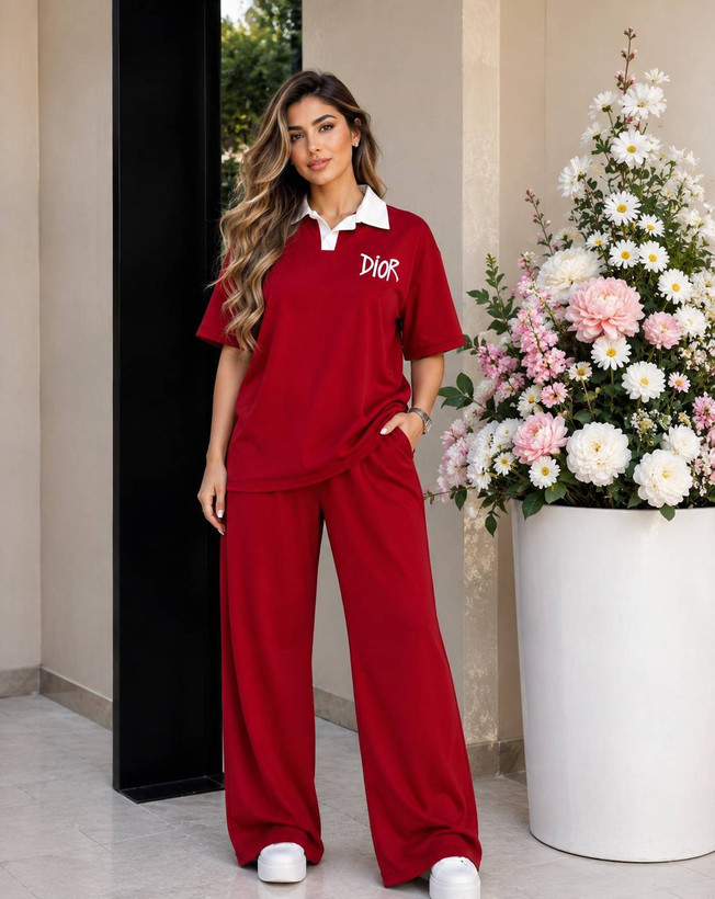 ست پولوشرت شلوار dior