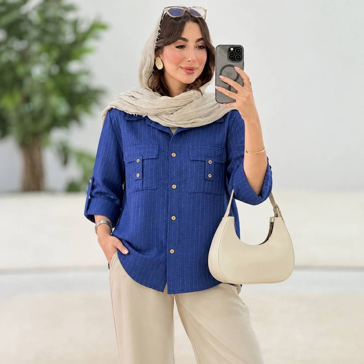 شومیز مهنا جنس شانتون دیپلمات