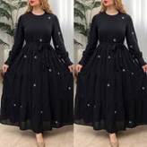 پیراهن ستاره مشکی جنس بوگاتی باکیفیت