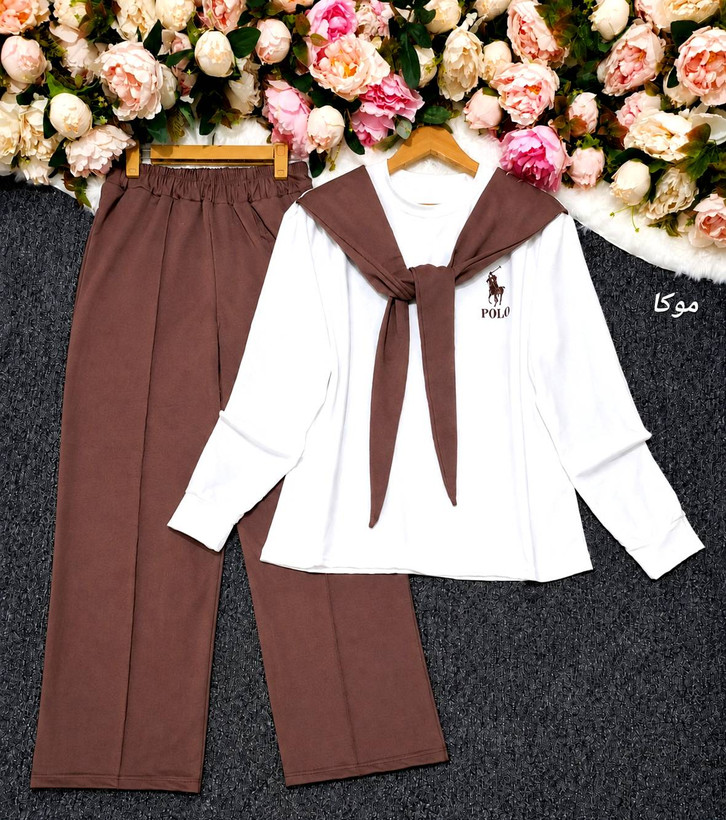ست شالدار polo نخ پنبه