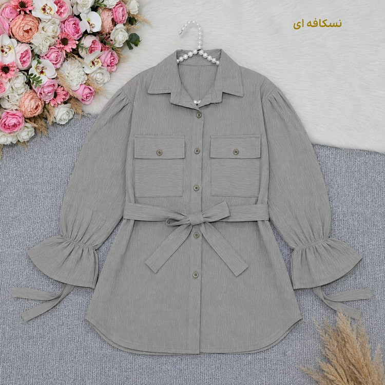 شومیز عروسکی دوجیب جنس السا اعلا