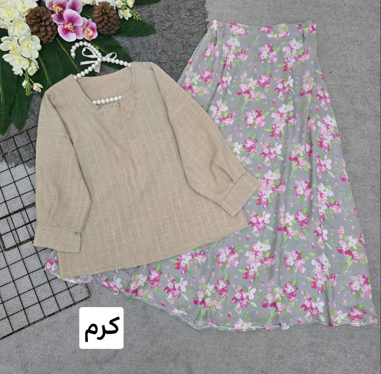 شومیز دامن گلدار پرطرفدار