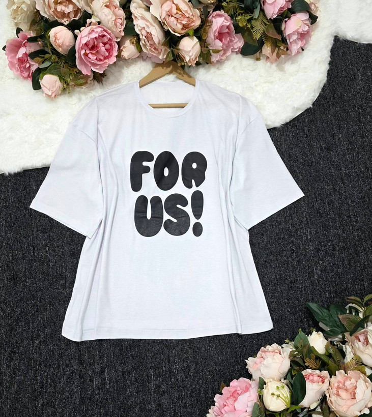 تیشرت باکسی for us پنبه