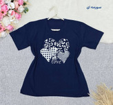 تیشرت باکسی طرح LOVE نخ پنبه