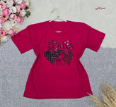 تیشرت باکسی طرح LOVE نخ پنبه