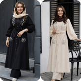 مانتو گلدوزی نهال جنس شانتون