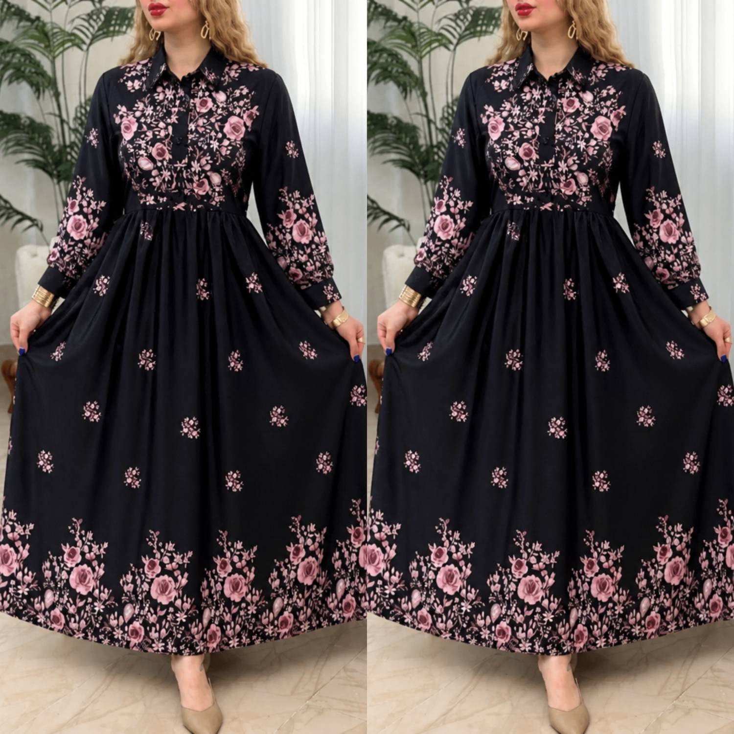 پیراهن زنبق جنس بوگاتی درجه یک و باکیفیت