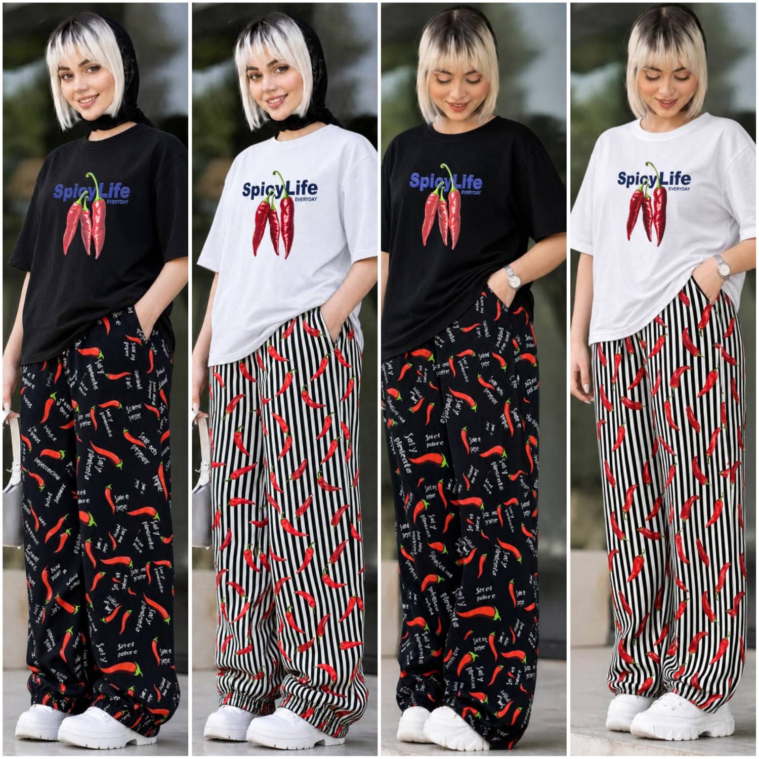 ست pepper نخ پنبه و بوگاتی