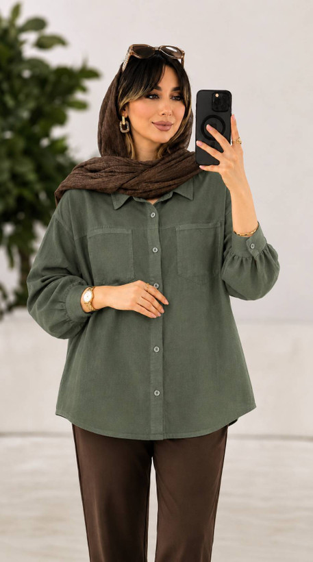 مانتو کتان ریحانه