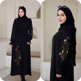 پیراهن عبایی ارکیده جنس الیزه