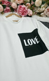 ست تیشرت شلوار love نخ پنبه