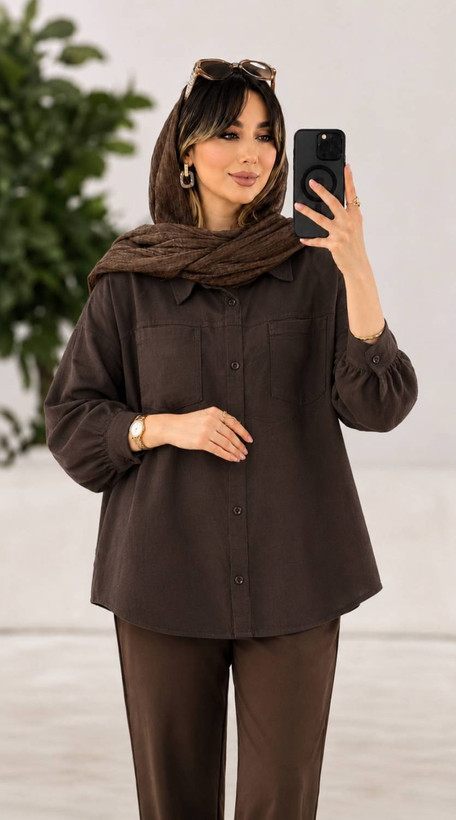 مانتو کتان ریحانه اعلا