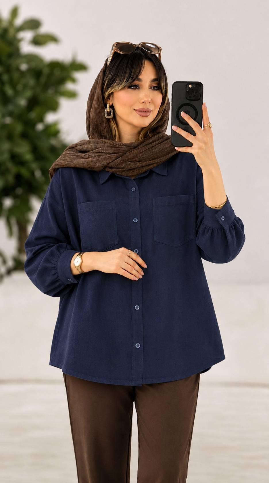 مانتو کتان ریحانه اعلا