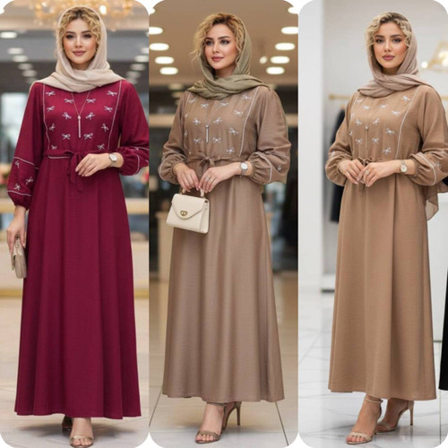 کفتان گلدوزی پاپیونی جنس بابوس