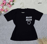 تیشرت باکسی طرح Miu Miu