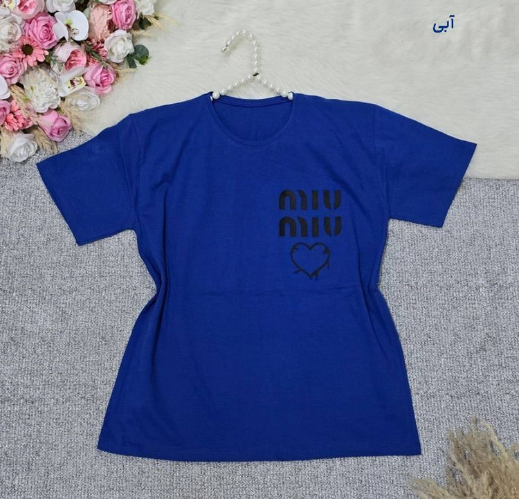 تیشرت باکسی طرح Miu Miu
