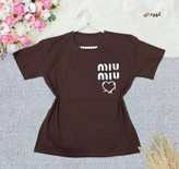تیشرت باکسی طرح Miu Miu