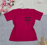تیشرت باکسی طرح Miu Miu