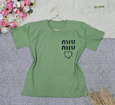 تیشرت باکسی طرح Miu Miu