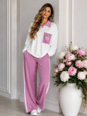 ست بلوز شلوار لونا نخ پنبه باکیفیت