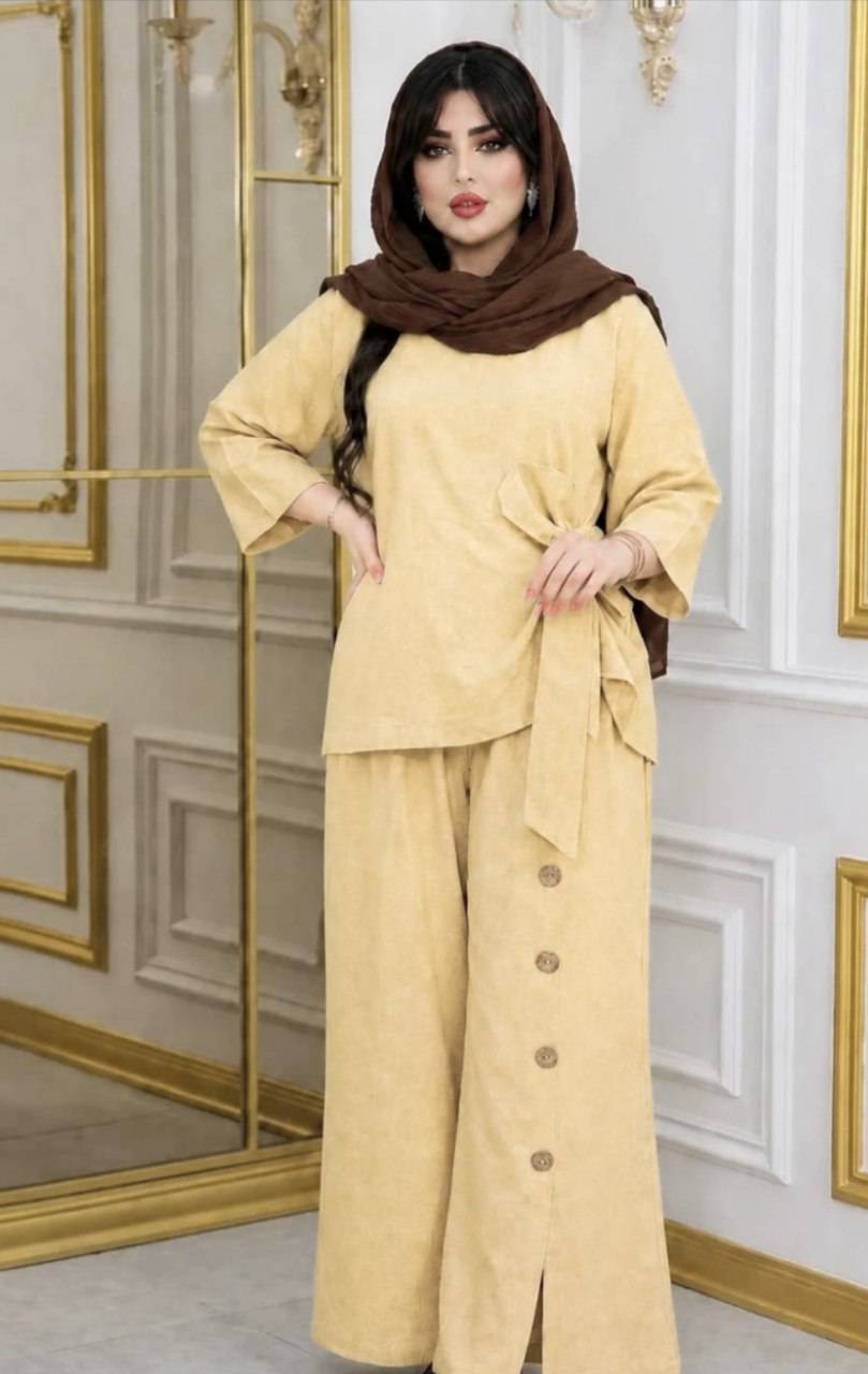 مانتو شلوار سودابه جنس ینزی