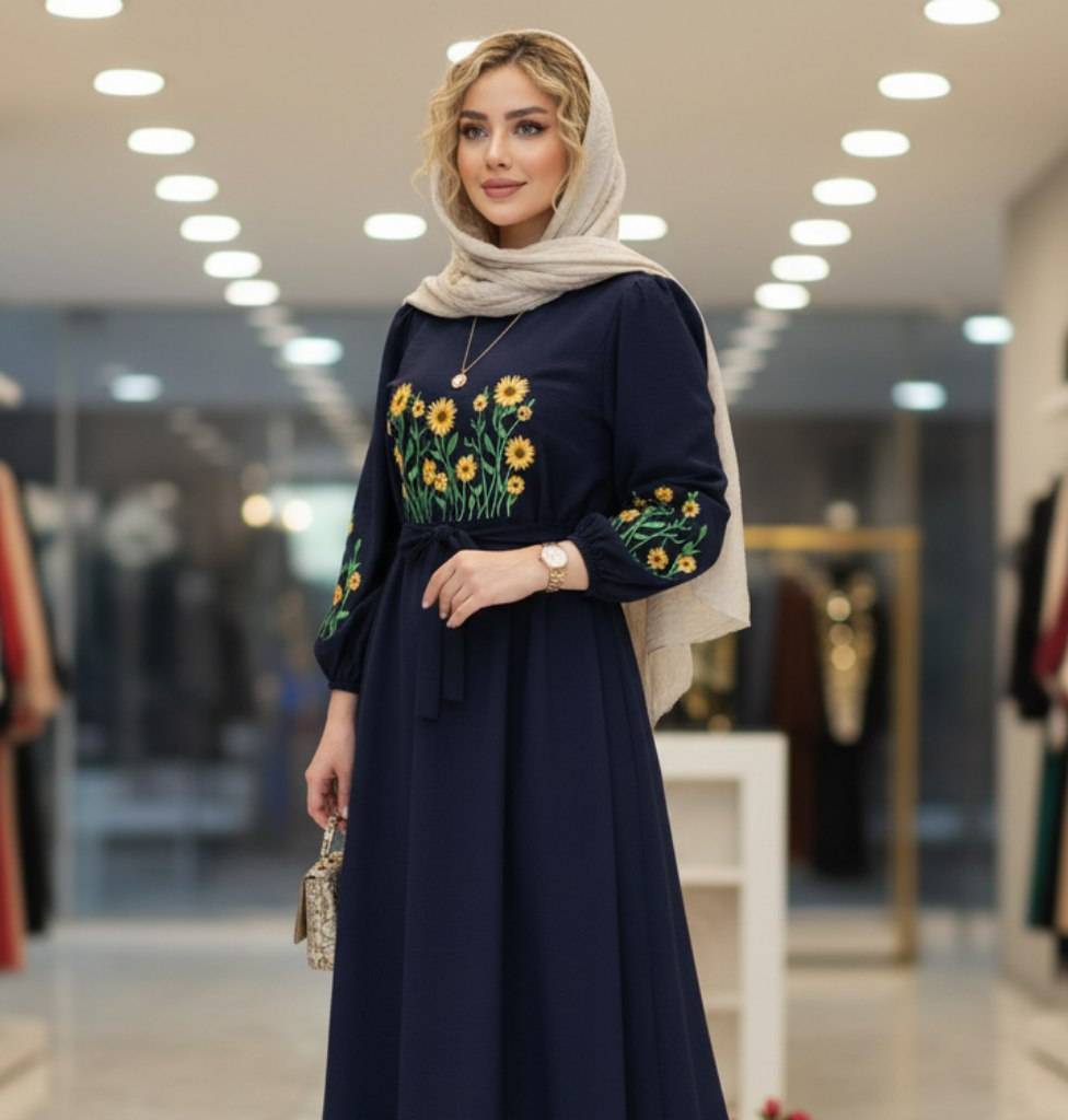 کفتان گلدوزی آروشا جنس بابوس