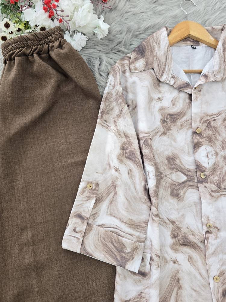 ست مانتو شلوار شبنم