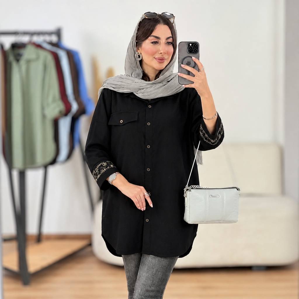 مانتو مچ گلدوزی سانیا