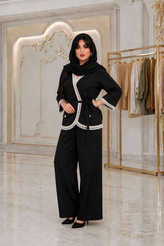 مانتو شلوار فاطمه جنس مازراتی