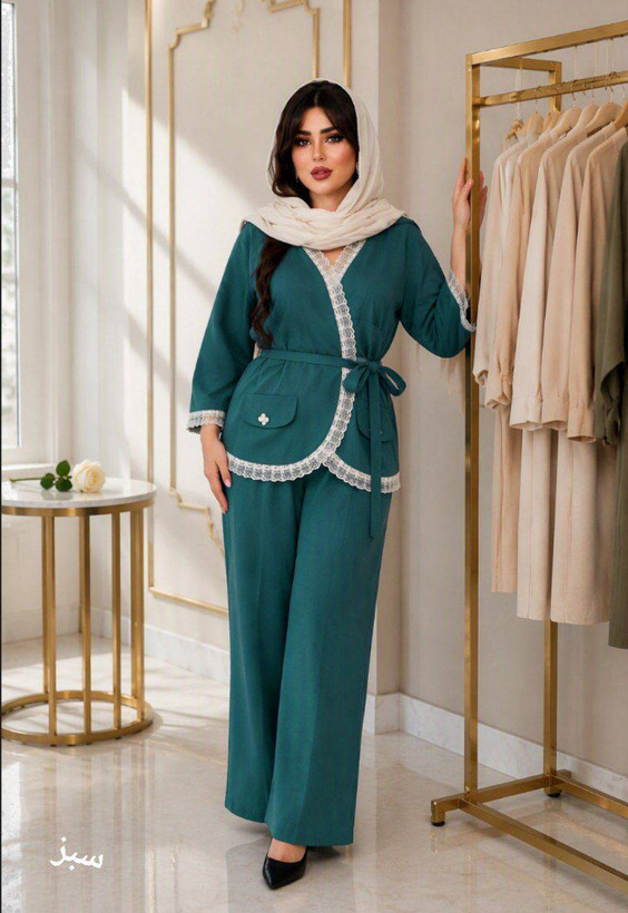 مانتو شلوار فاطمه جنس مازراتی