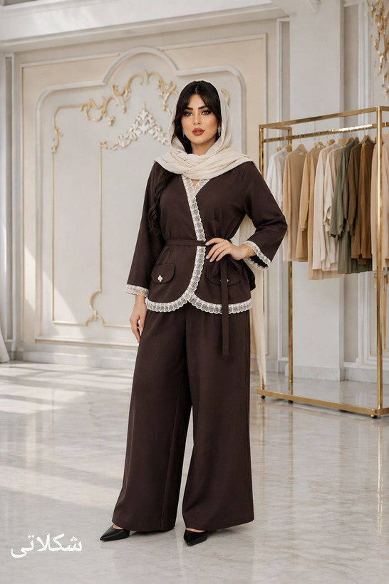 مانتو شلوار فاطمه جنس مازراتی
