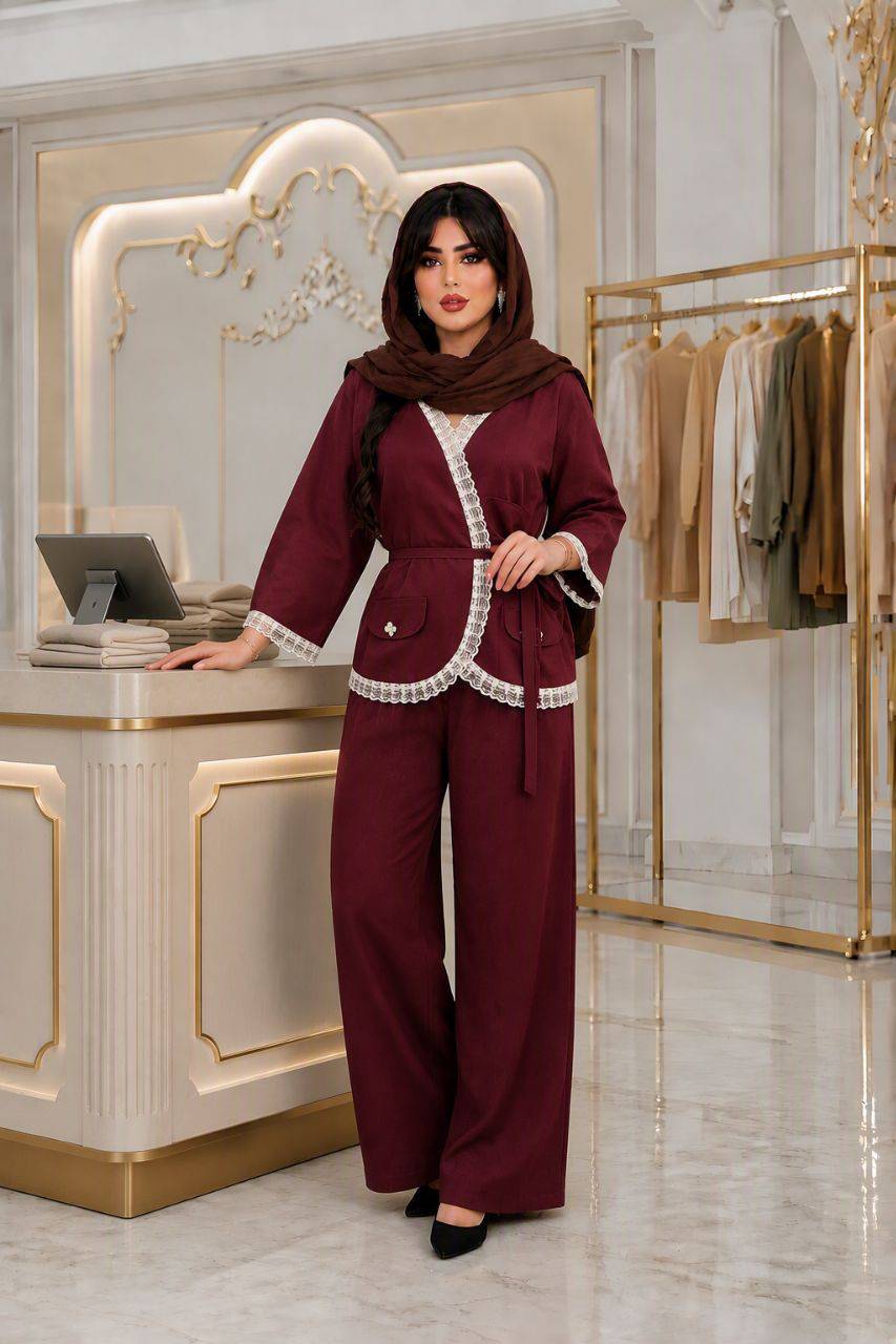 مانتو شلوار فاطمه جنس مازراتی