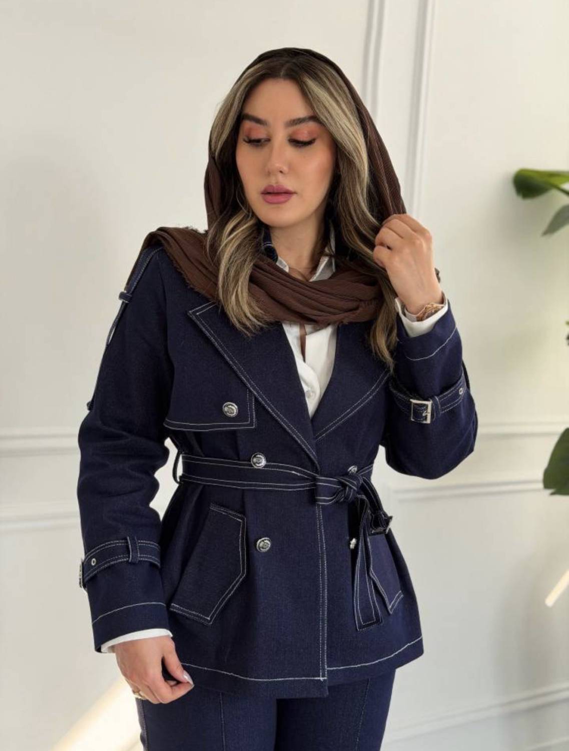 مانتو کتی ماه جنس جین اصل وارداتی