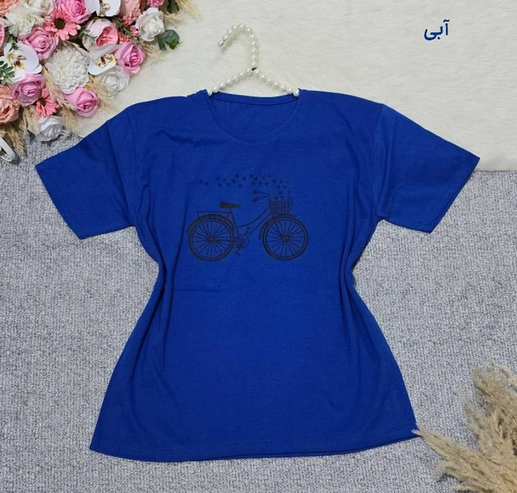 تیشرت باکسی طرح دوچرخه