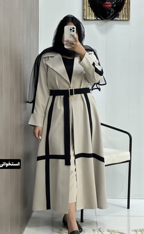مانتو بلند شعله جنس بزایاق ریزشی