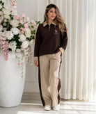 ست نیم زیپ polo جنس گلکسی نخ پنبه