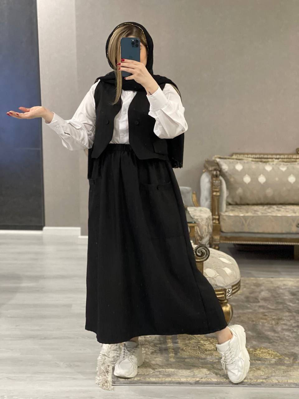 ست سه تیکه ژینا جنس شانتون باکیفیت