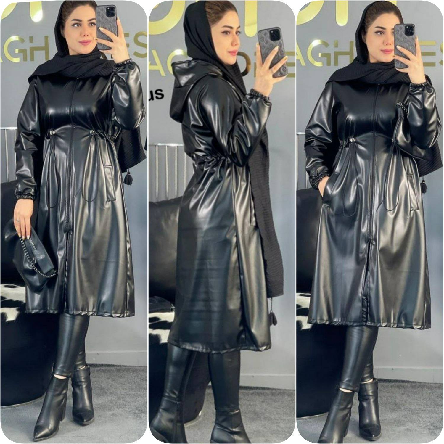 مانتو کندیس جنس چرم باکیفیت