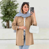 مانتو مچ گلدوزی سانیا جنس شانتون