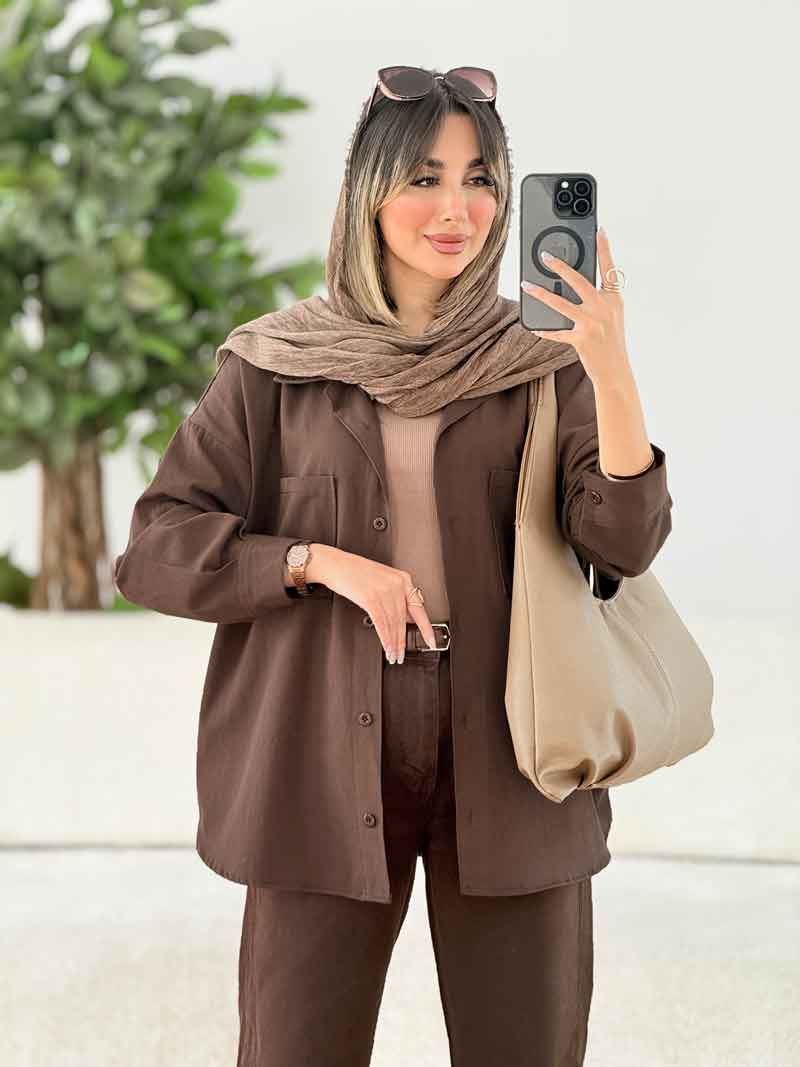 مانتو کتان ریحانه