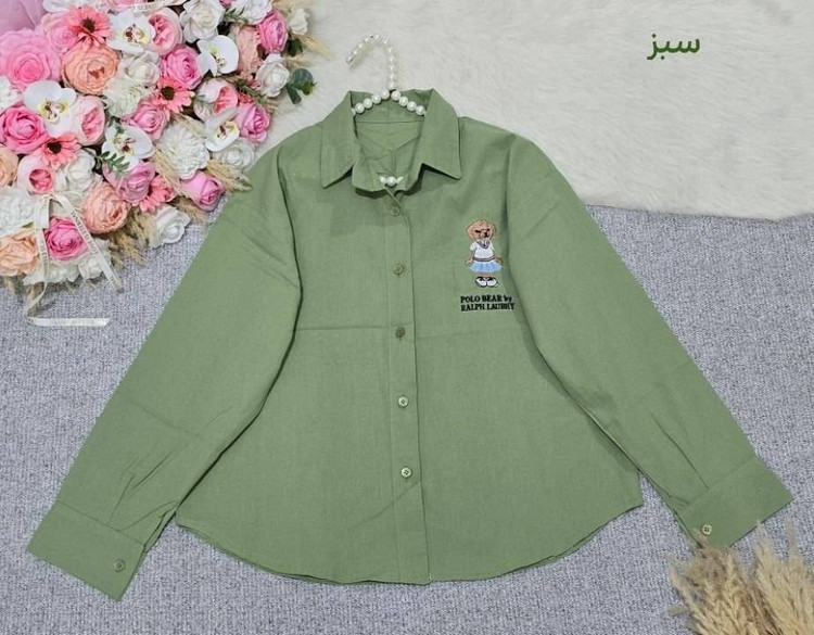 شومیز مانتویی طرح polo کتان